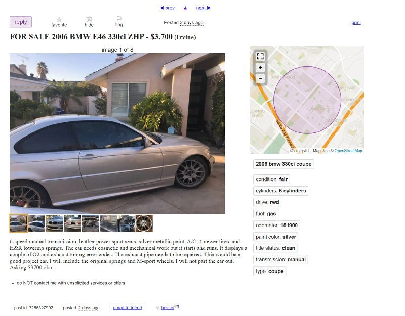 Free Cars Craigslist