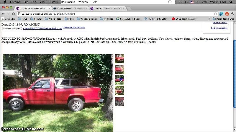 Used Trucks on Craigslist