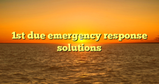 1st due emergency response solutions