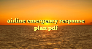 airline emergency response plan pdf