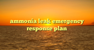 ammonia leak emergency response plan