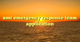 amr emergency response team application