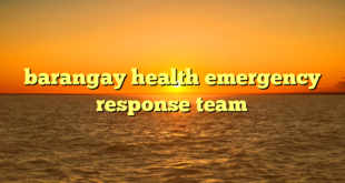 barangay health emergency response team