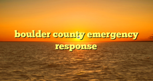 boulder county emergency response