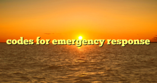 codes for emergency response