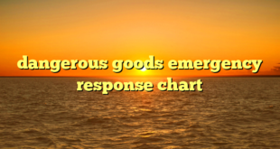 dangerous goods emergency response chart