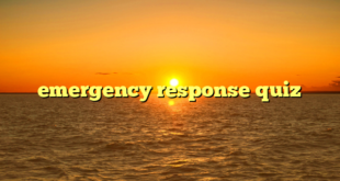 emergency response quiz