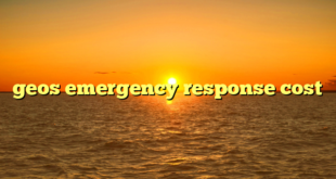 geos emergency response cost