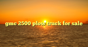 gmc 2500 plow truck for sale