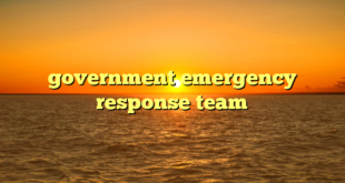 government emergency response team