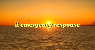 it emergency response