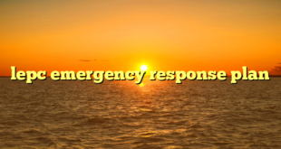 lepc emergency response plan