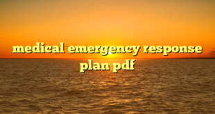 medical emergency response plan pdf