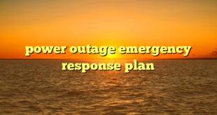 power outage emergency response plan