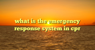 what is the emergency response system in cpr