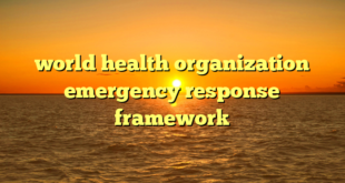 world health organization emergency response framework